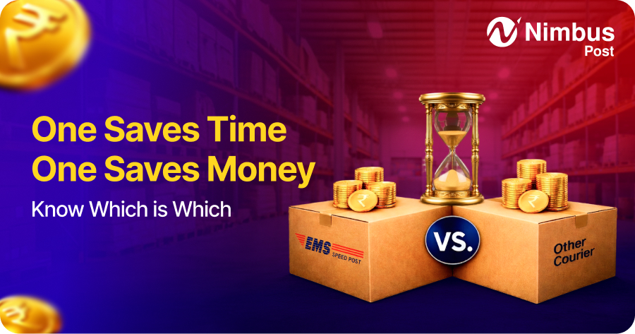 difference between speed post and courier